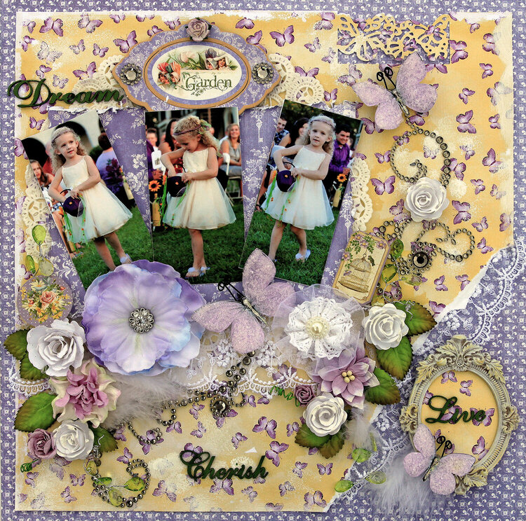 Flower Girl **SCRAPS OF ELEGANCE** March Kit-Spring&#039;s Promise