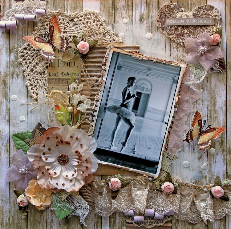 Follow Your Heart *Tresors De Luxe* *Scraps Of Elegance* February Kit~Love Always