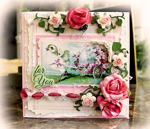 For You Easter Card **SCRAPS OF ELEGANCE** March Kit-Spring&#039;s Promise