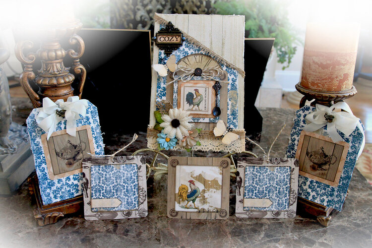 French Country Pocket Journal * Scraps Of Elegance* November Kit~ Tracey&#039;s Country Kitchen