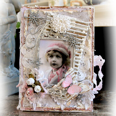 Frosty Vintage Altered Book Box **Tresors De Luxe**