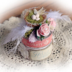 Graphic 45 Botanical Tea Altered Jars *Scraps Of Elegance* March Kit~Floral Fantasy