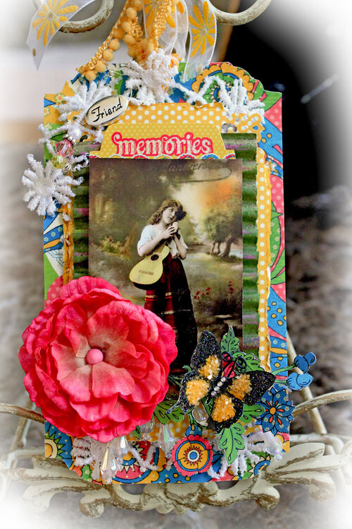 Gypsy Memories Oversize Tag *Scraps Of Darkness* July Kit~Gypsy Summer