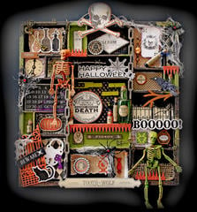 Halloween Altered Printer Tray **SCRAPS OF DARKNESS** October Kit-Morticia's Wish