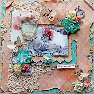 Happiness Is Tea Time *Scraps Of Elegance* July Kit~Chasing Rabbits