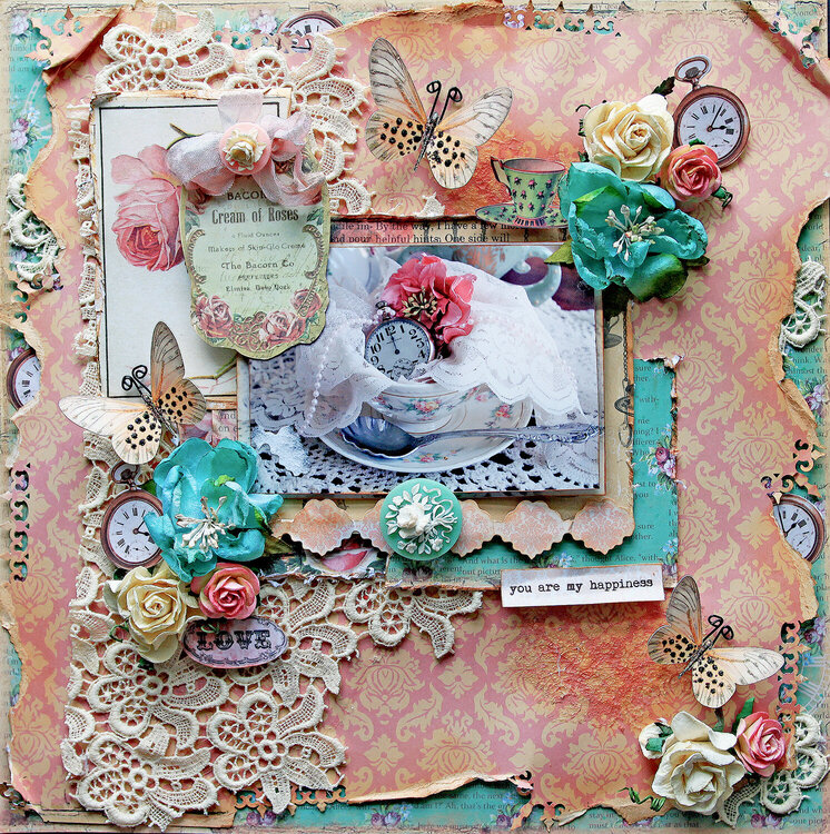 Happiness Is Tea Time *Scraps Of Elegance* July Kit~Chasing Rabbits