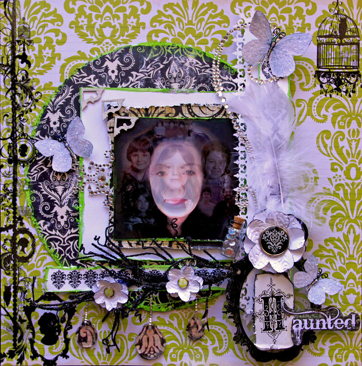 Haunted Twisted Sketches #128 Twist White **SCRAPS OF DARKNESS** October Kit