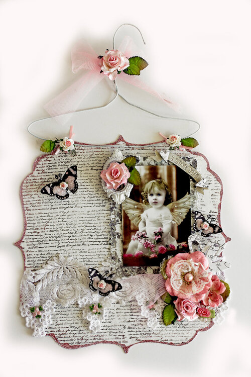 I Love You Acrylic Hanging Layout **SCRAPS OF ELEGANCE** January Kit-A Dream Within A Dream