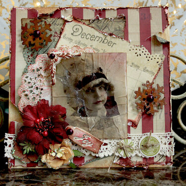 JOY Christmas Card **SCRAPS OF ELEGANCE** December Kit-Winter Wishes