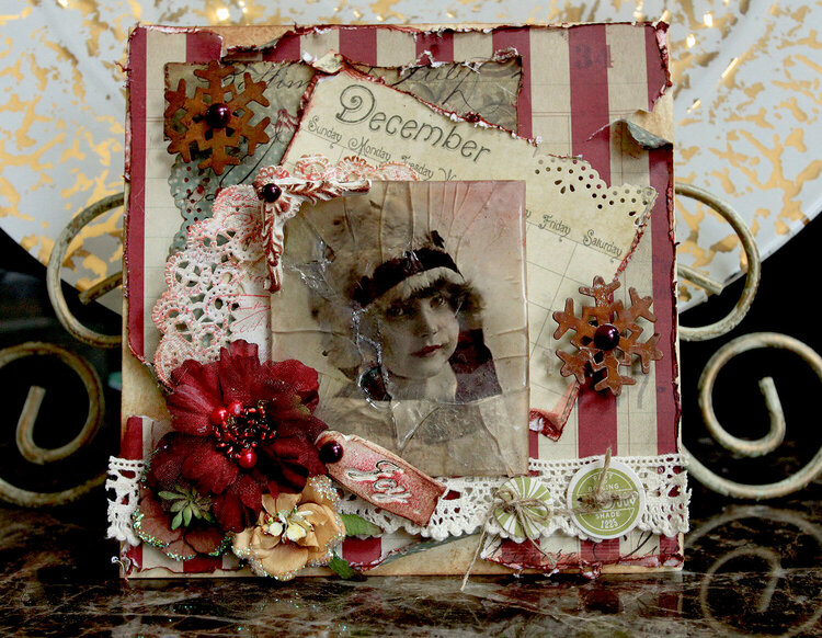 JOY Christmas Card **SCRAPS OF ELEGANCE** December Kit-Winter Wishes