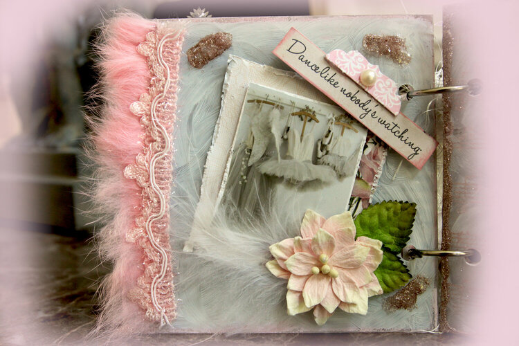 Live Acrylic Mini Album Page 1**SCRAPS OF ELEGANCE** August Kit-Summer Haven