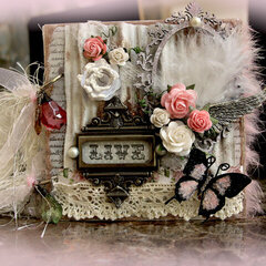 Live Acrylic Mini Album Front **SCRAPS OF ELEGANCE** August Kit-Summer Haven