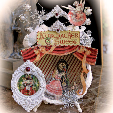 Nutcracker Sweet Assemblage Clock