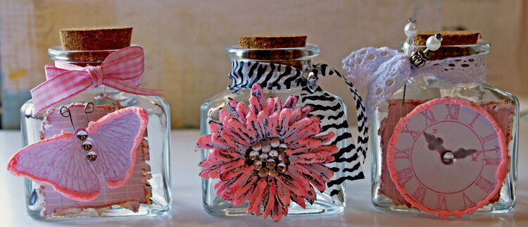 Altered Shabby Chic Jars **The Rubber Cafe**