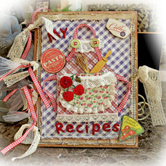 Country Kitchen Recipe Book **Scraps Of Darkness** August Kit~Rustic