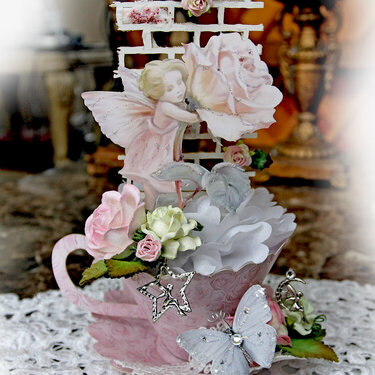 Rose Garden Fairy Tea Cup *Reneabouquets*