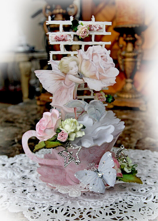 Rose Garden Fairy Tea Cup *Reneabouquets*