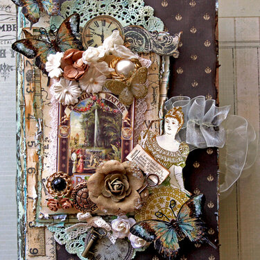 Secret Garden Altered Book Box- Top View **Berry71Bleu** **SCRAPS OF DARKNESS**