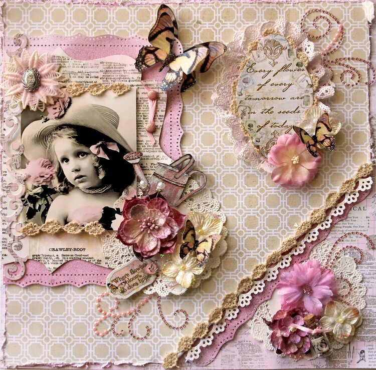 Seeds **SCRAPS OF ELEGANCE** March Kit- Butterfly Dreams