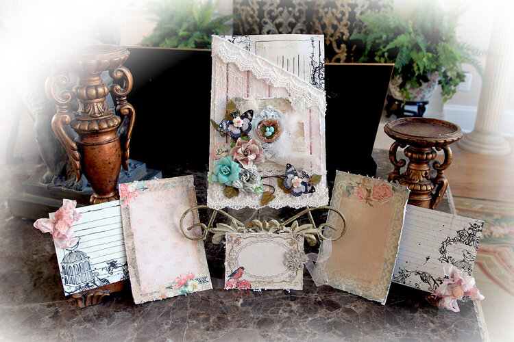 Shabby Romance Pocket Journal *Scraps Of Elegance* February Kit~Lisa&#039;s Love Letters