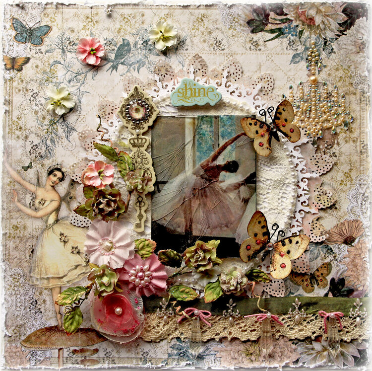 Shine **SCRAPS OF ELEGANCE** May Kit- Swan Song