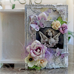 Heavenly Altered Wooden Box *Scraps Of Elegance* June Kit~Stephanie's Treasure