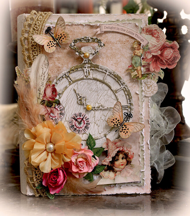 The Little Things Altered Book Box **Scraps Of Elegance** * Scrapmatts Chipboard*