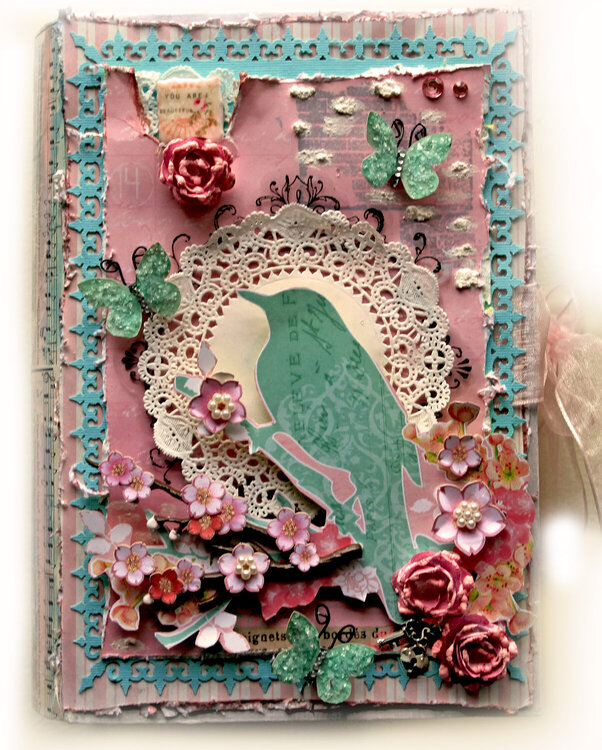 You Are Beautiful Altered Memory Book Box **SCRAPS OF ELEGANCE** April Kit Awakening