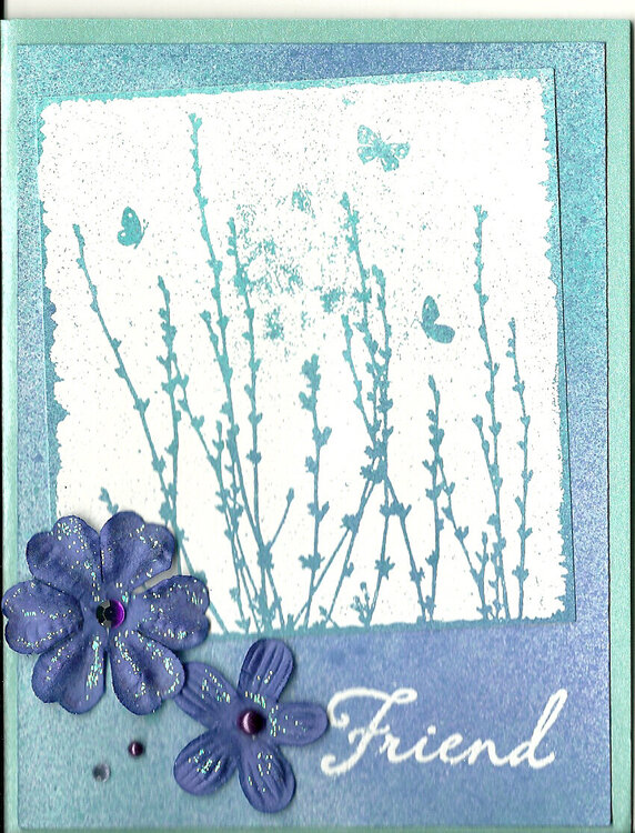 Archiver&#039;s Colorful Creations card (blue)