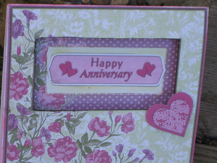 Happy Anniversary Card in Roses
