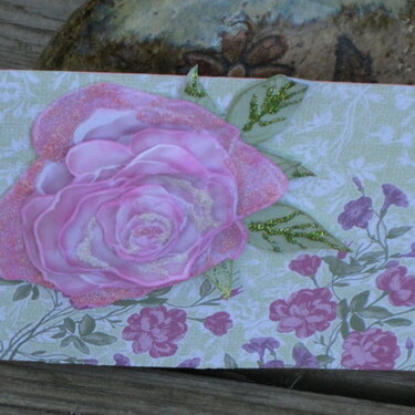 Layered Rose embellie Card