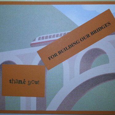 Bridges Thank you card