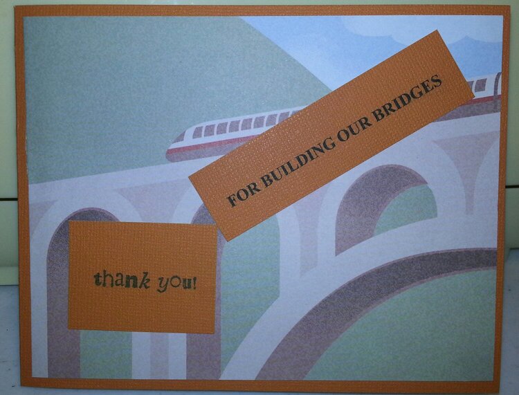 Bridges Thank you card