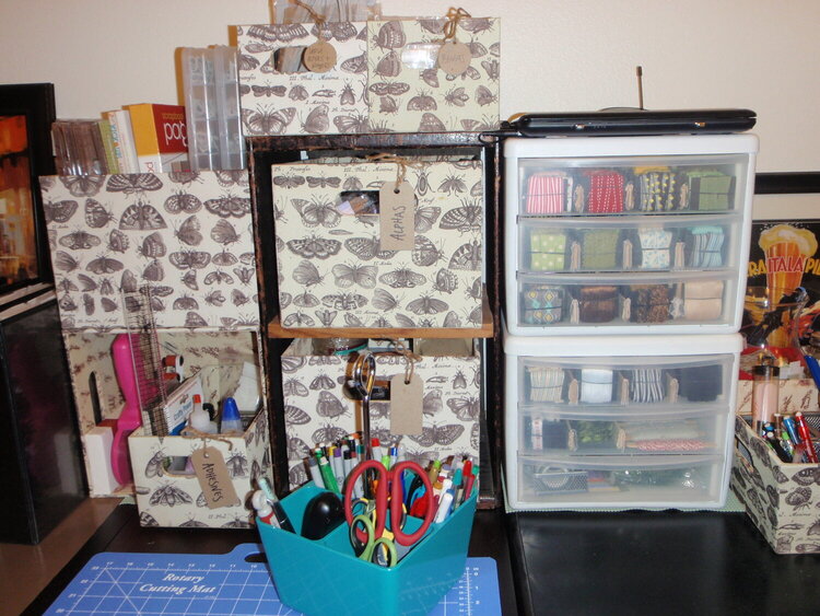 Reorganized Scraproom - What&#039;s on the Desk 2
