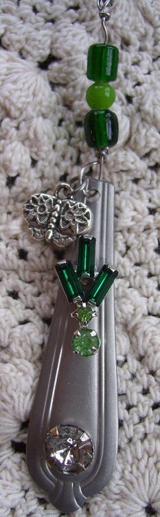 Silverware Charm Necklaces - Jade