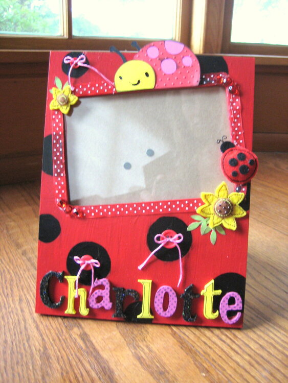 Altered Photo Frame for a friend&#039;s baby shower gift