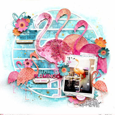 Exuma Layout by Missy Whidden  Vacation scrapbook, Scrapbook inspiration,  Scrapbooking layouts