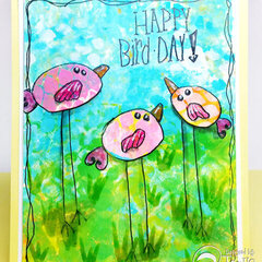 Whimsical Birds - Card