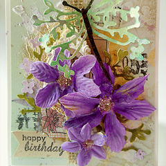 Birthday Card - Radiant Orchid