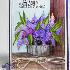 Watercolor Card - Lavender