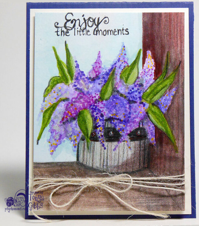 Watercolor Card - Lavender