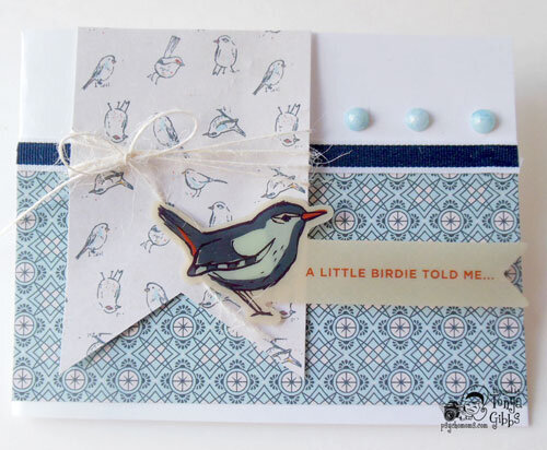 Persimmon Card - A Little Birdy told me