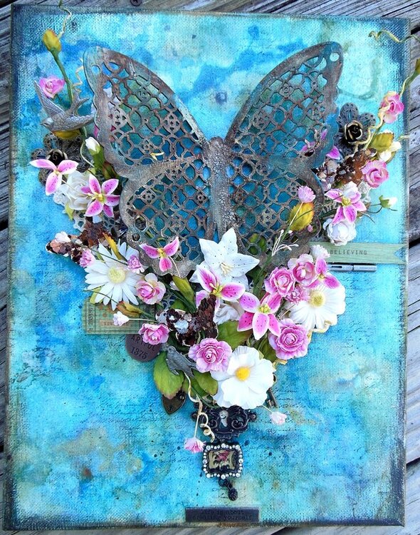 Butterfly Mixed Media Canvas - Creating Yourself