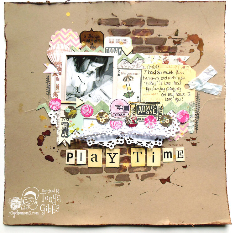 Play Time Layout - Mixed Media