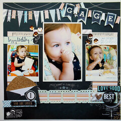 First Birthday Layout