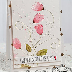 Mother's Day Card - Swirly Vine