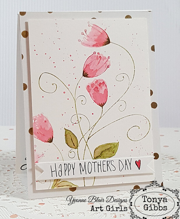 Mother&#039;s Day Card - Swirly Vine