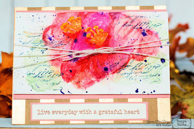 Watercolor Card - Grateful Heart