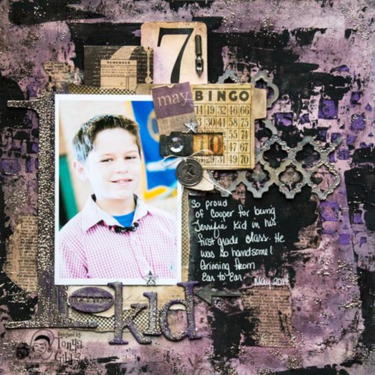 Terrific Kid - Mixed Media Layout