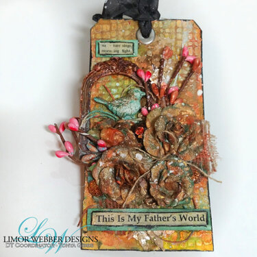 My Father&#039;s World - Mixed Media Tag